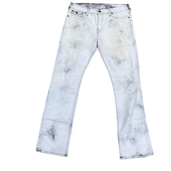 True Religion Jeans Size 36 RICKY White/Gray - Picture 6 of 7